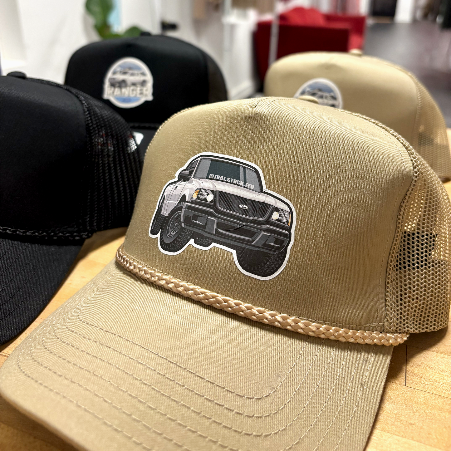 "That Stock FFR" Trucker Hat - Adjustable Mesh Back Hat - Ford Ranger Hat